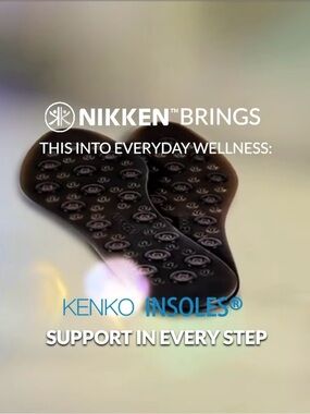Nikken Kenko Black Insoles – Supportive Women's Foot Insoles